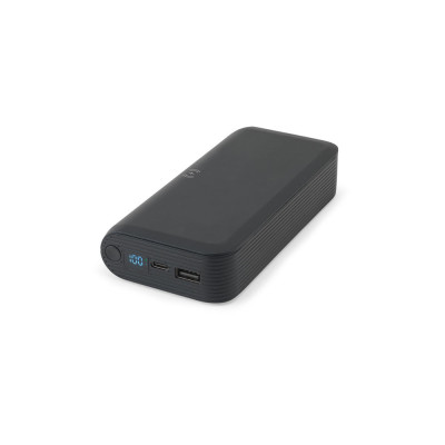 BECKER 20. 20.000 mAh power bank in recycled ABS (100 rABS) with 15W superfast wireless charger